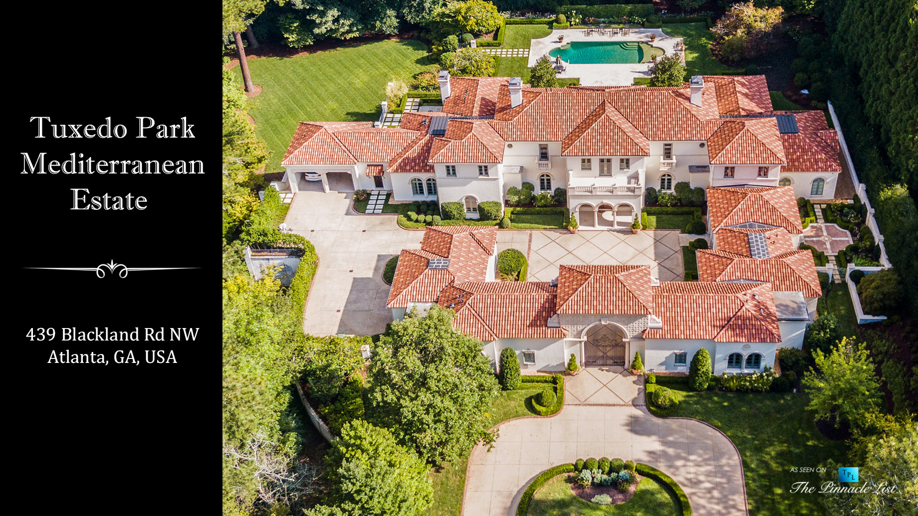 Tuxedo Park Mediterranean Estate – 439 Blackland Rd NW, Atlanta, GA, USA