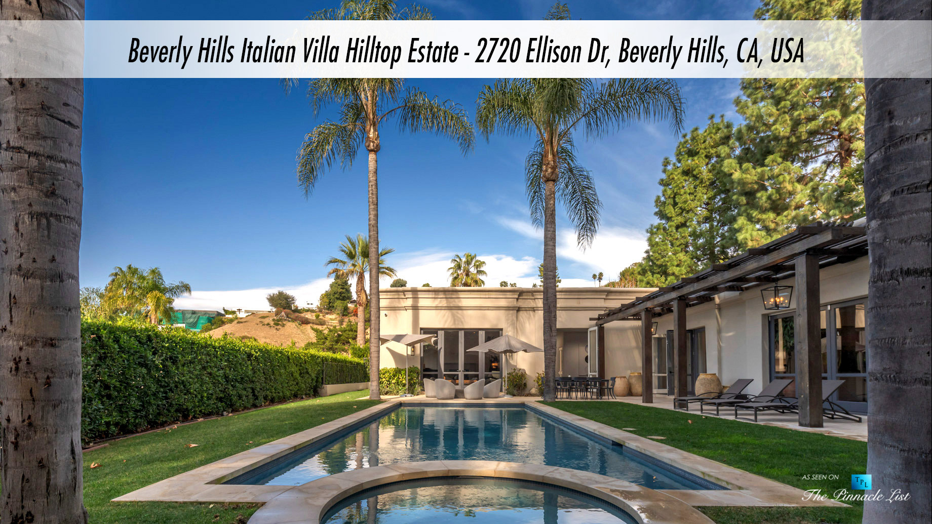Beverly Hills Italian Villa Hilltop Estate – 2720 Ellison Dr, Beverly Hills, CA, USA