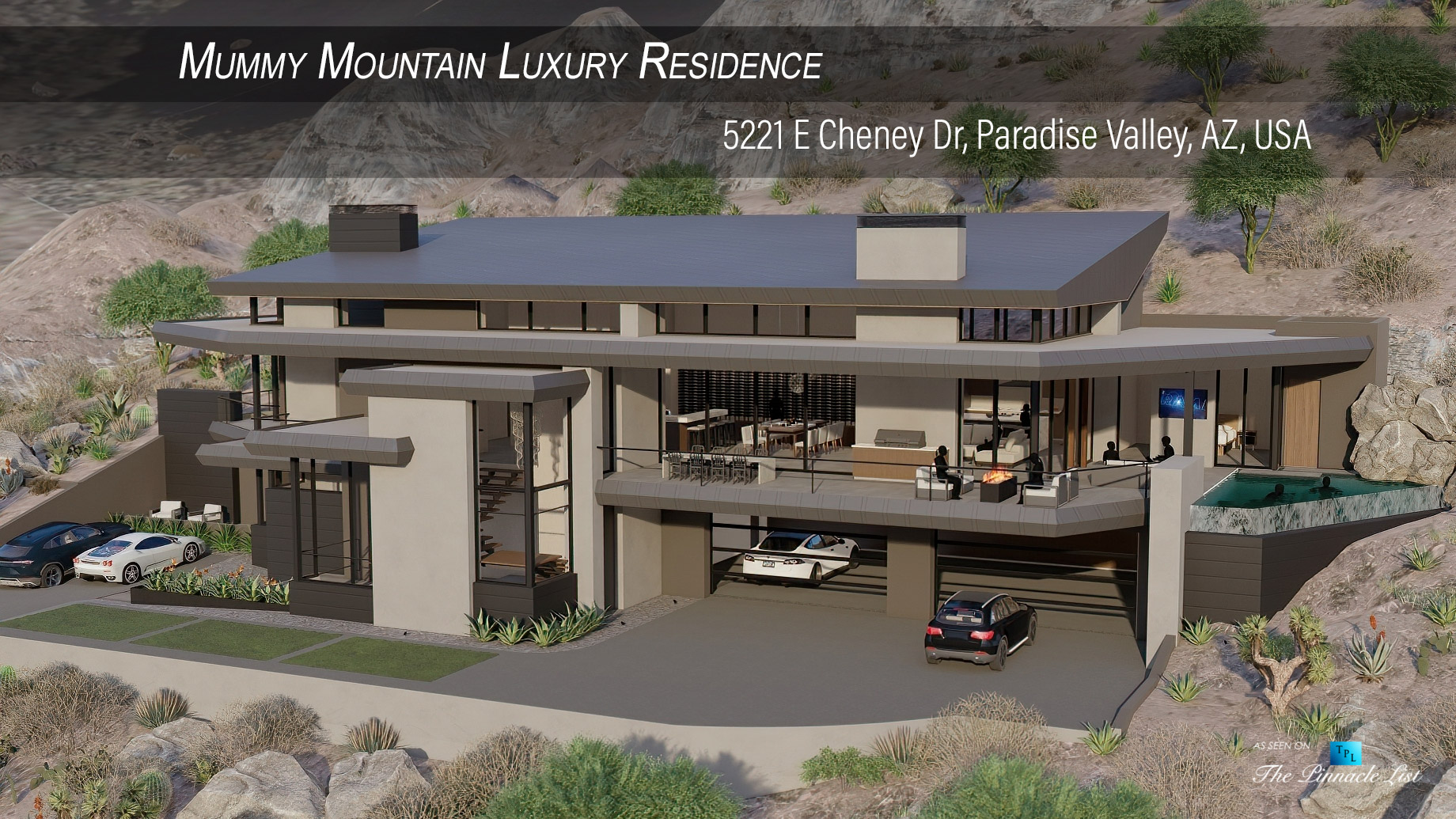 Mummy Mountain Luxury Residence – 5221 E Cheney Dr, Paradise Valley, AZ, USA