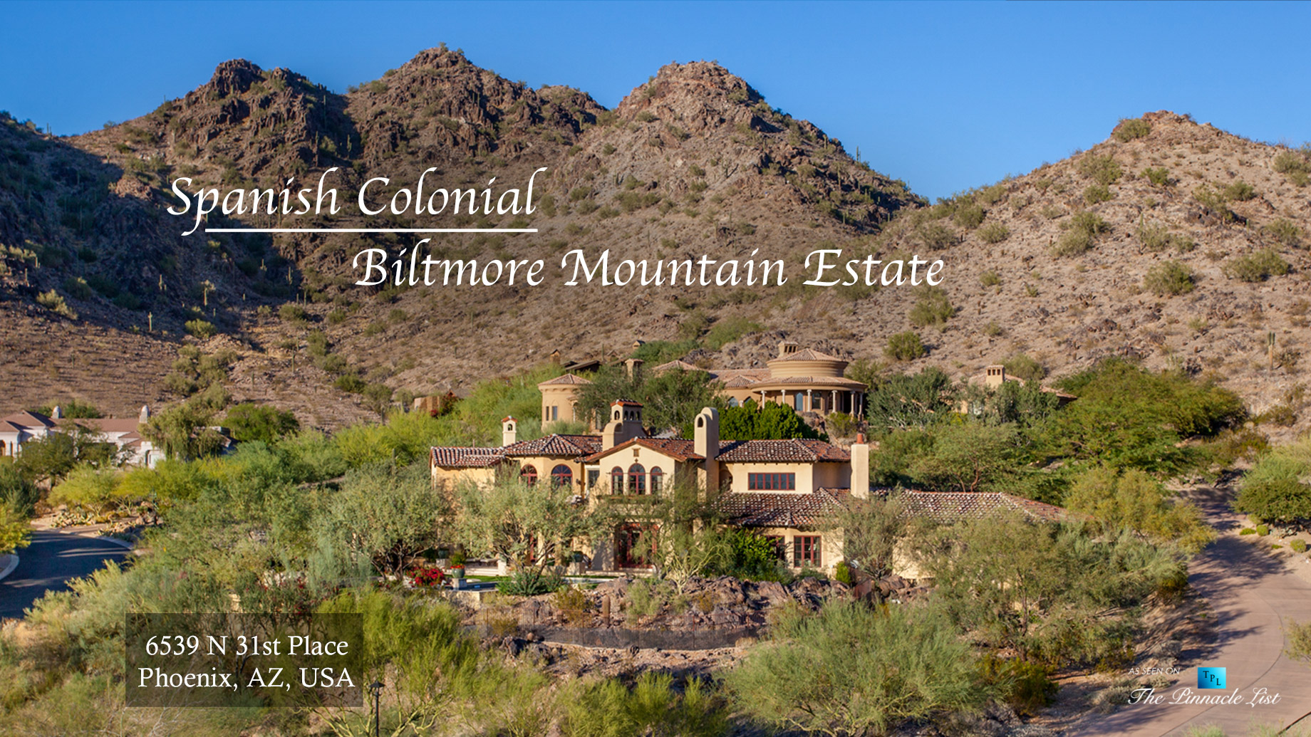 Spanish Colonial Biltmore Mountain Estate – 6539 N 31st Pl, Phoenix, AZ, USA