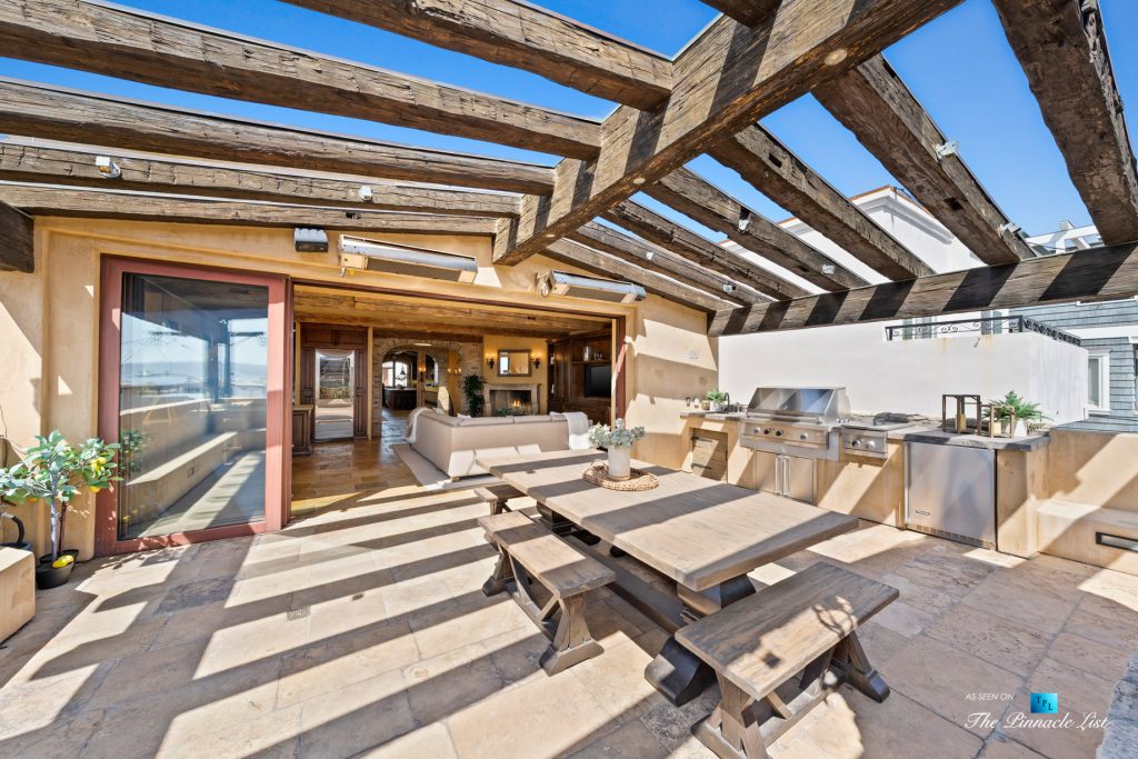 216 7th St, Manhattan Beach, CA, USA - Luxury Real Estate - Coastal Villa Home - Outdoor Balcony Kitchen