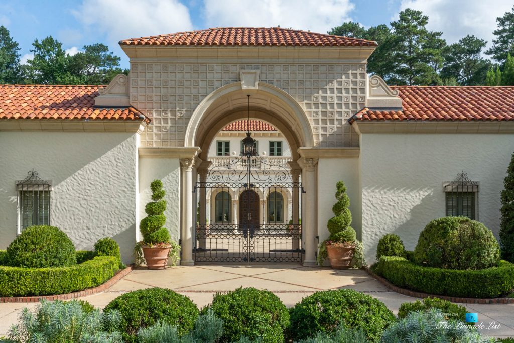 Tuxedo Park Mediterranean Estate - 439 Blackland Rd NW, Atlanta, GA, USA - Front Gate