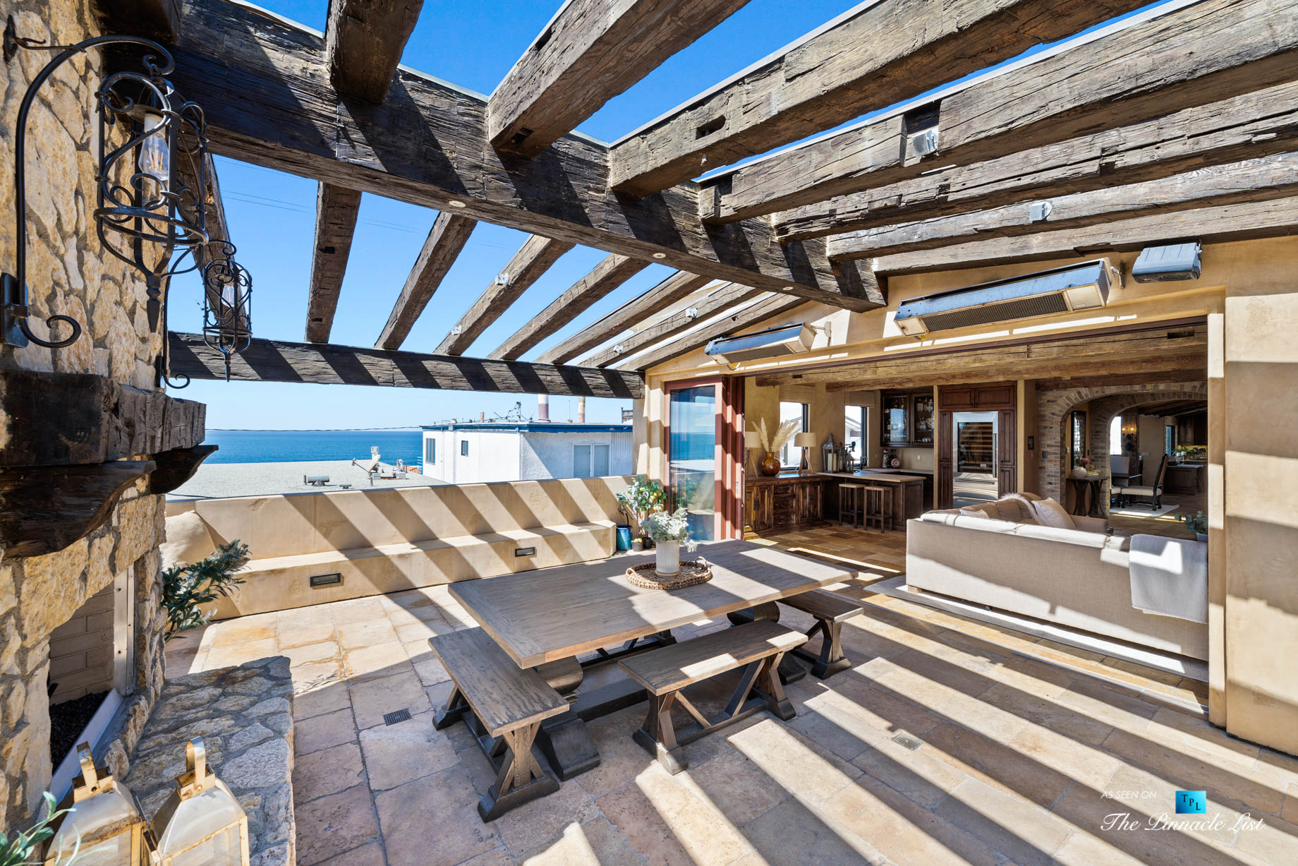 216 7th St, Manhattan Beach, CA, USA – Luxury Real Estate – Coastal Villa Home – Outdoor Balcony Lounge Area