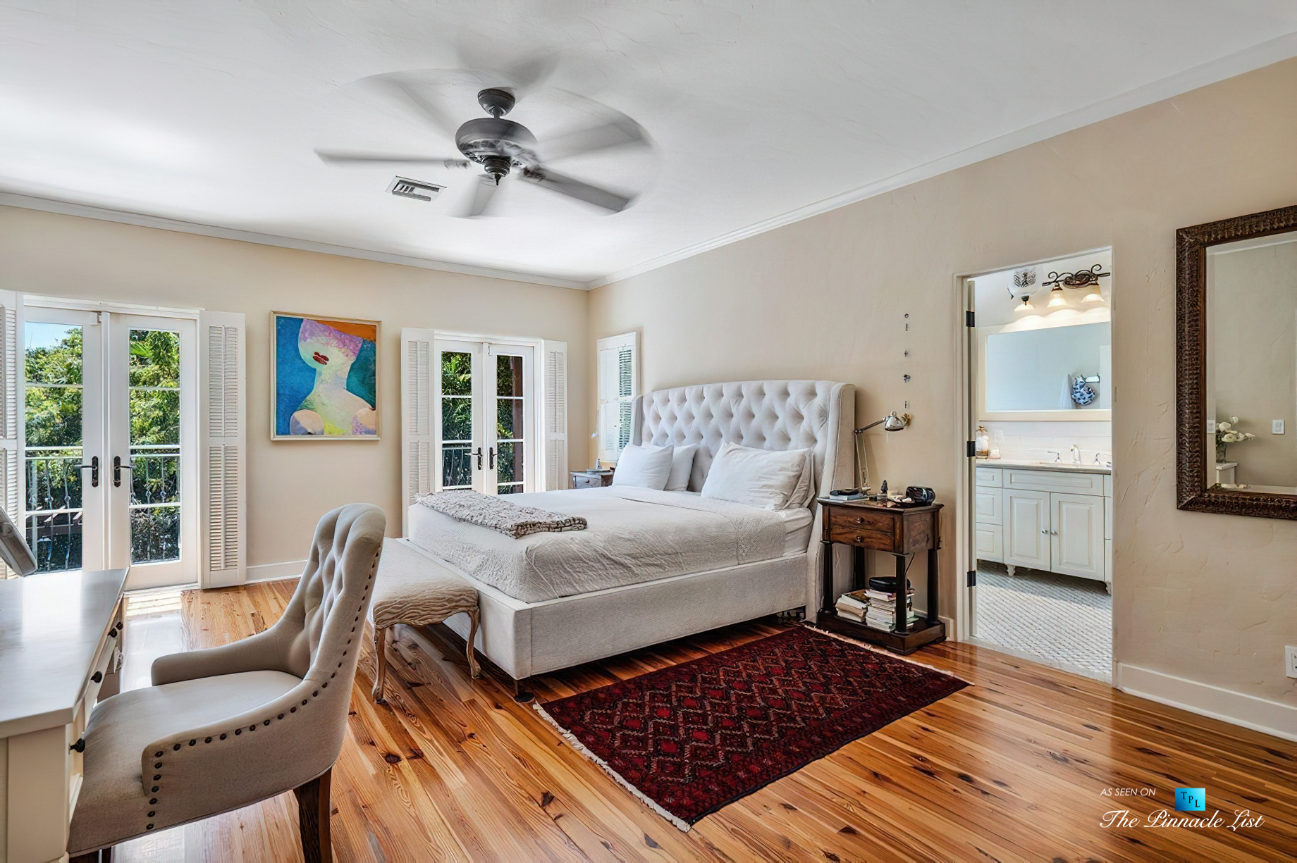 888 Oleander St, Boca Raton, FL, USA - Luxury Real Estate - Old Floresta Estate Home - Master Bedroom