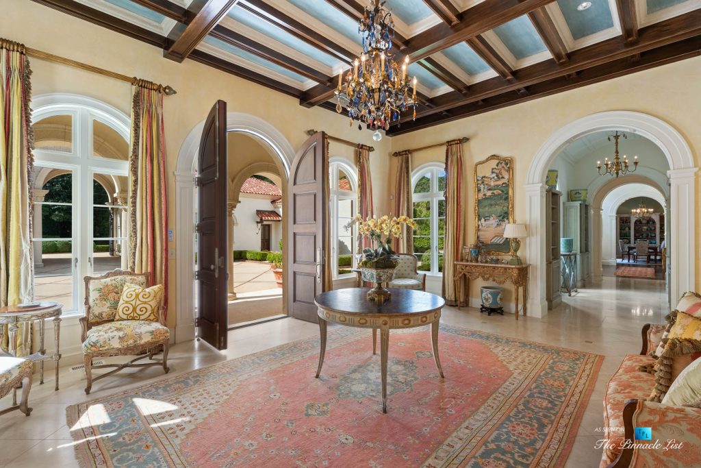 Tuxedo Park Mediterranean Estate - 439 Blackland Rd NW, Atlanta, GA, USA - Entry Foyer