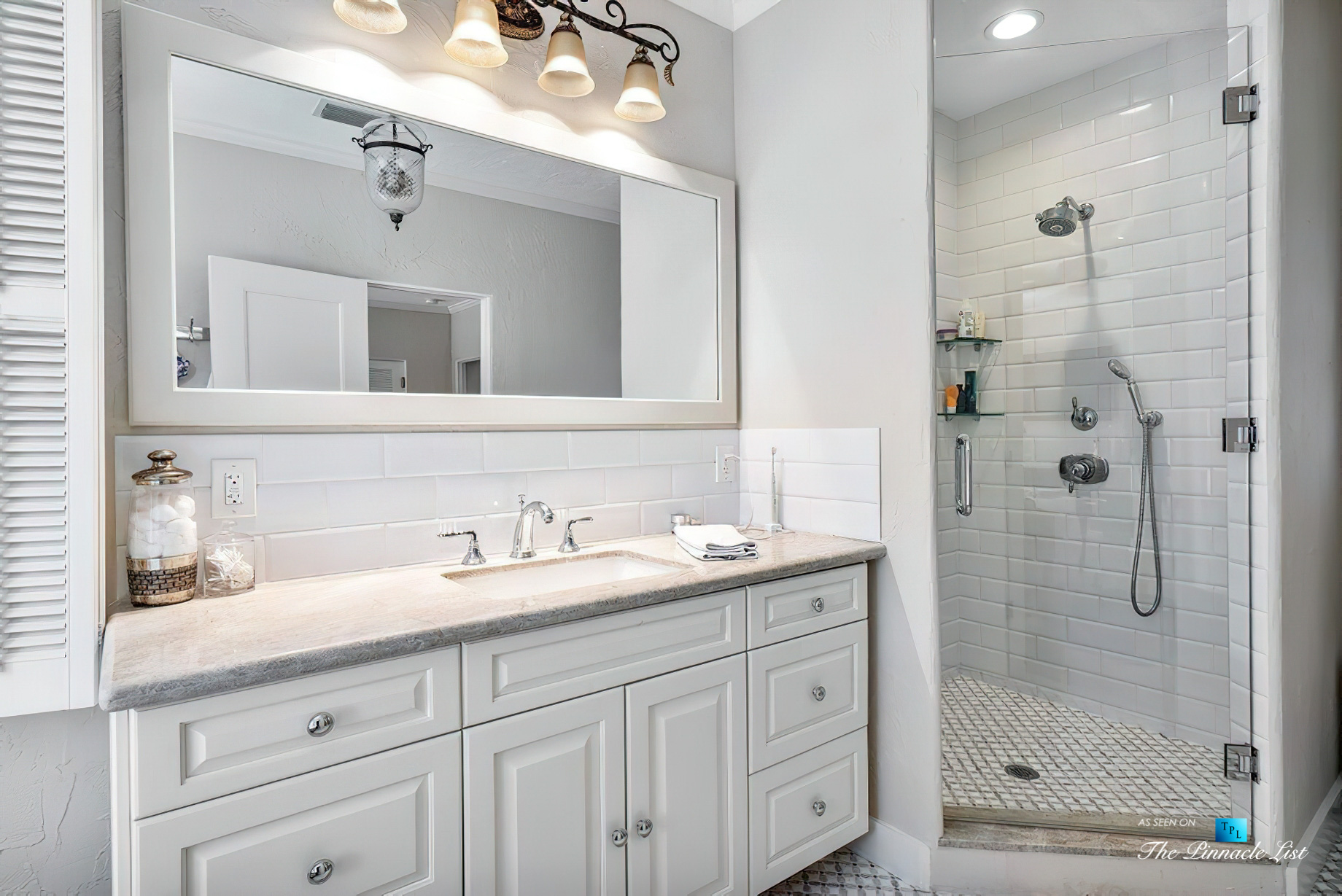 888 Oleander St, Boca Raton, FL, USA – Luxury Real Estate – Old Floresta Estate Home – Master Bathroom Shower