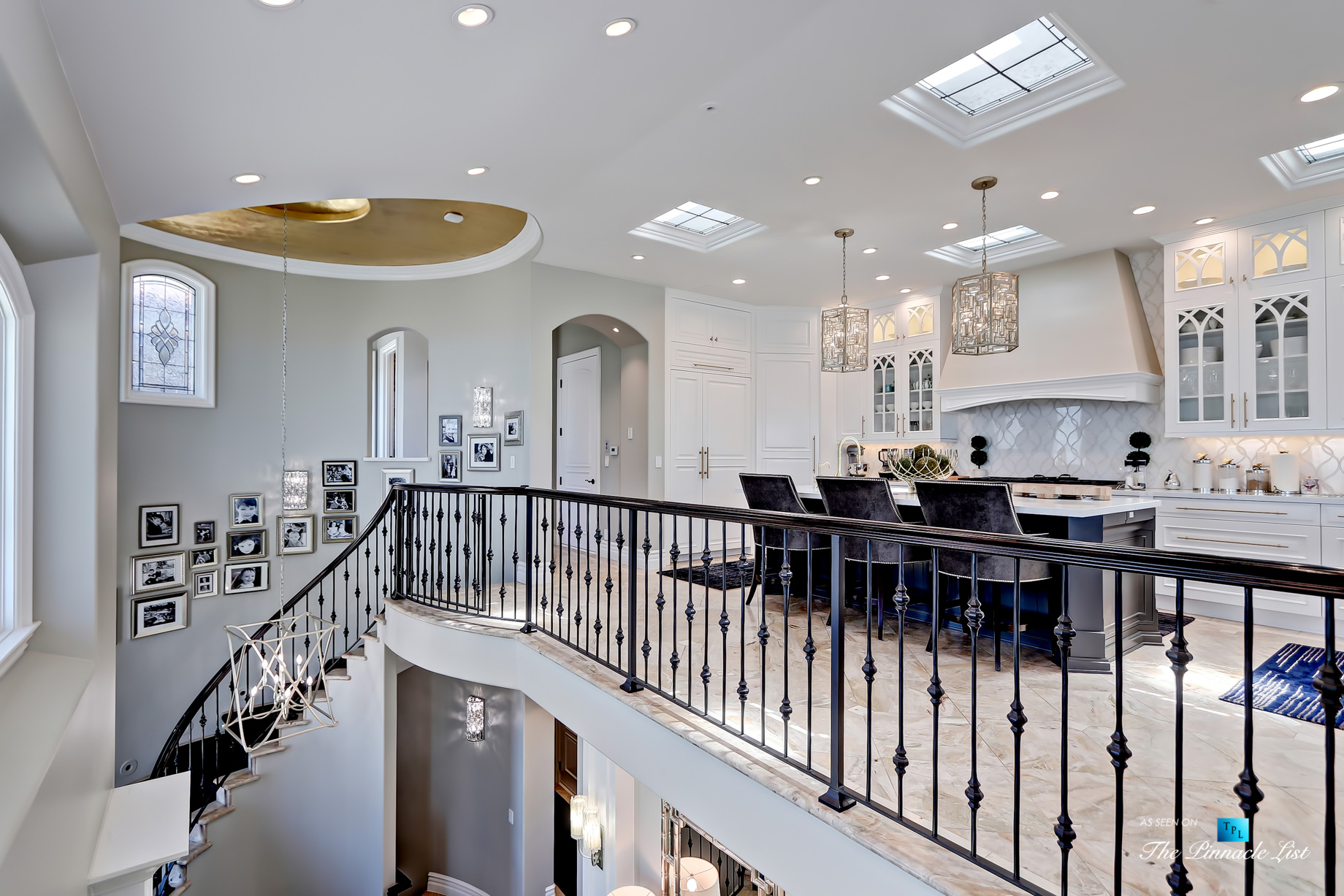 Ultimate California Luxury Living - 1920 The Strand, Manhattan Beach, CA, USA - Stairs and Kitchen