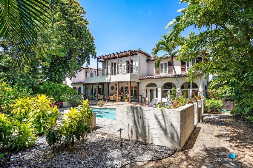 888 Oleander St, Boca Raton, FL, USA - Luxury Real Estate - Old Floresta Estate Home - Backyard Property View