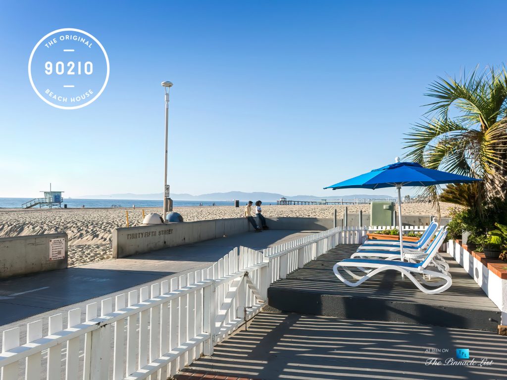 The Original 90210 Beach House - 3500 The Strand, Hermosa Beach, CA, USA - Beachfront Patio