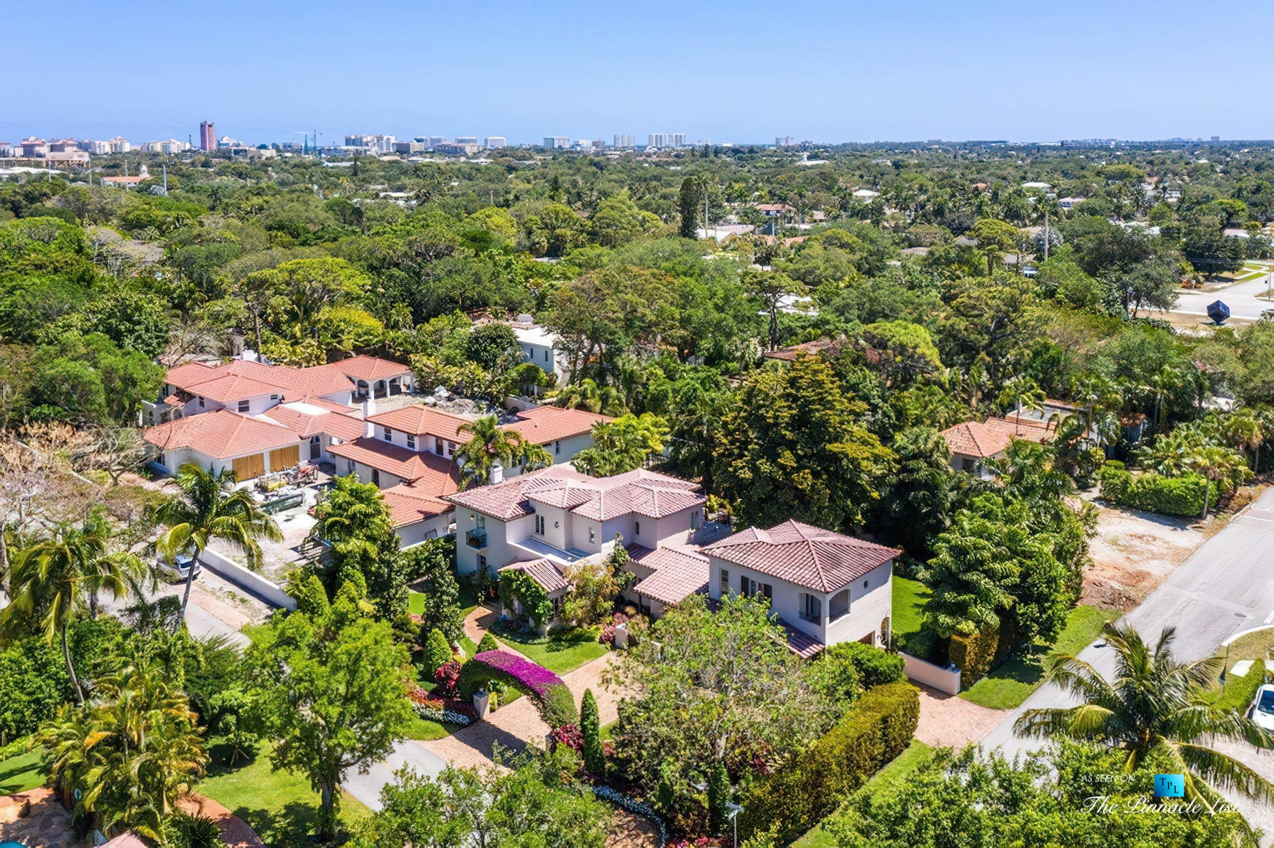 888 Oleander St, Boca Raton, FL, USA – Luxury Real Estate – Old Floresta Estate Home – Property Drone Aerial View