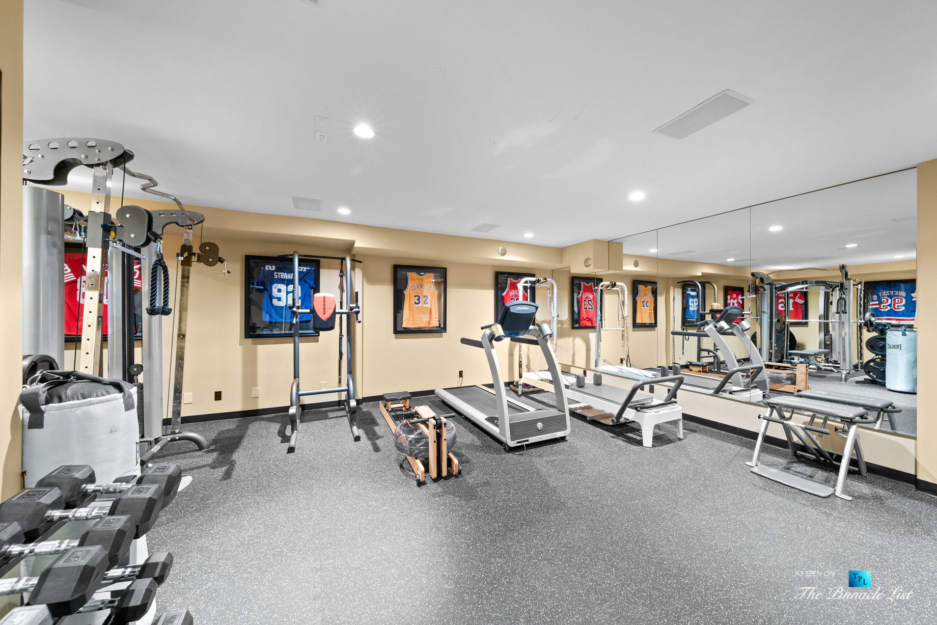 216 7th St, Manhattan Beach, CA, USA - Luxury Real Estate - Coastal Villa Home - Basement Gym