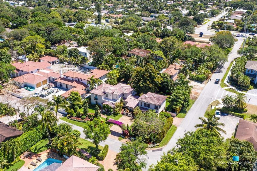 888 Oleander St, Boca Raton, FL, USA - Luxury Real Estate - Old Floresta Estate Home - Property Drone Aerial View
