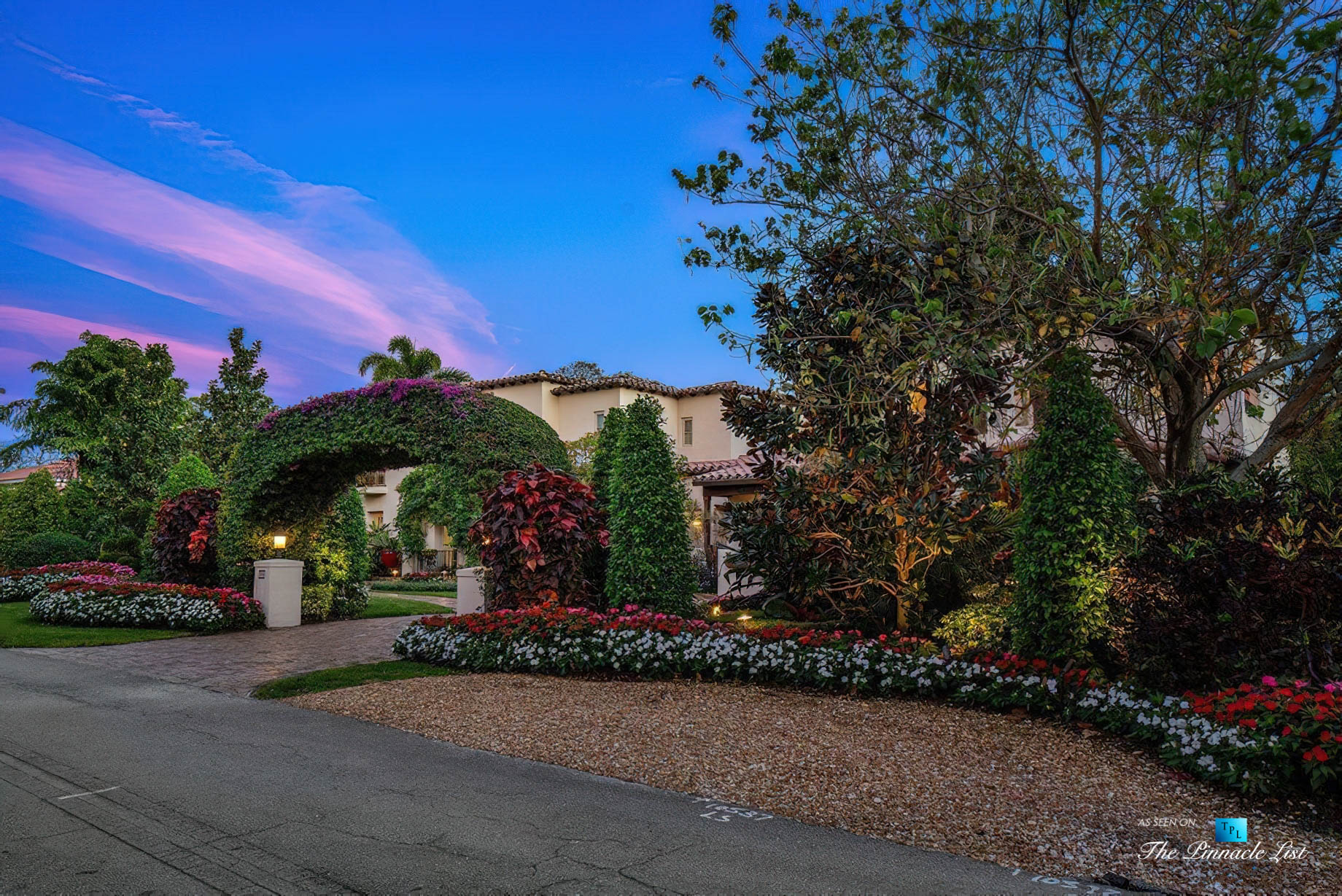 888 Oleander St, Boca Raton, FL, USA – Luxury Real Estate – Old Floresta Estate Home – Sunset Front Street View