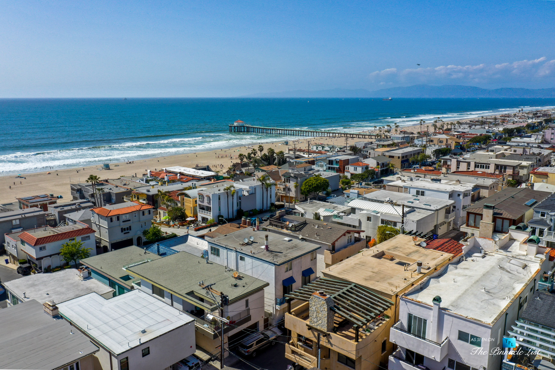 216 7th St, Manhattan Beach, CA, USA – Luxury Real Estate – Coastal Villa Home – Drone Aerial House Beach Oceanview
