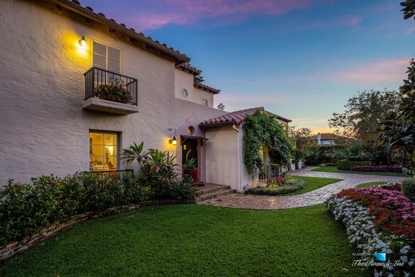 888 Oleander St, Boca Raton, FL, USA - Luxury Real Estate - Old Floresta Estate Home - Sunset House Front Door View