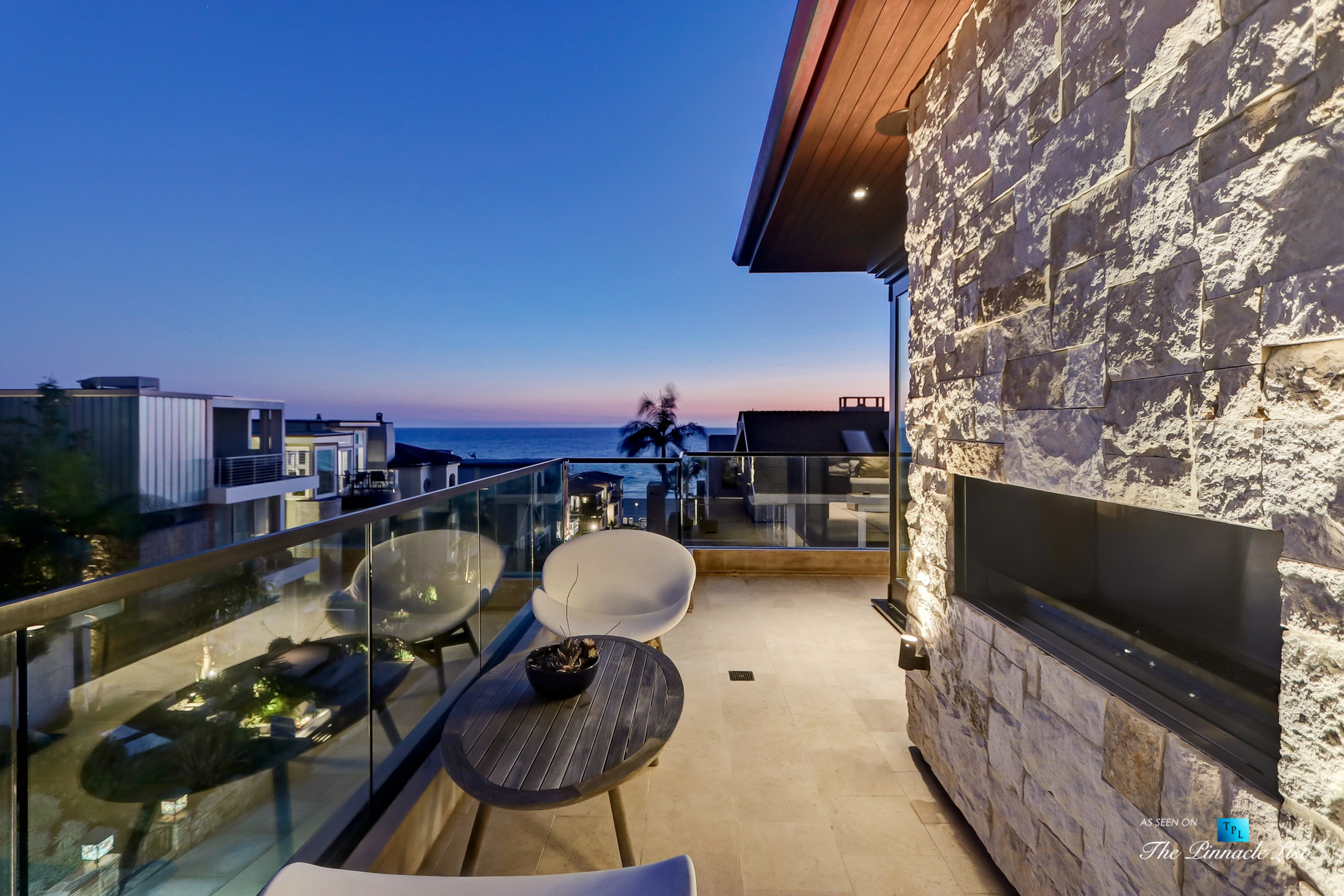 Bespoke Luxury Oceanview Residence – 205 20th St, Manhattan Beach, CA, USA – Night Deck Ocean View