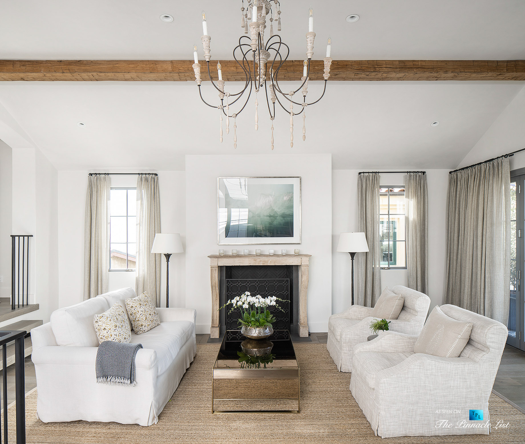 Exquisite Luxury Walk Street Home – 220 8th St, Manhattan Beach, CA, USA – Living Room