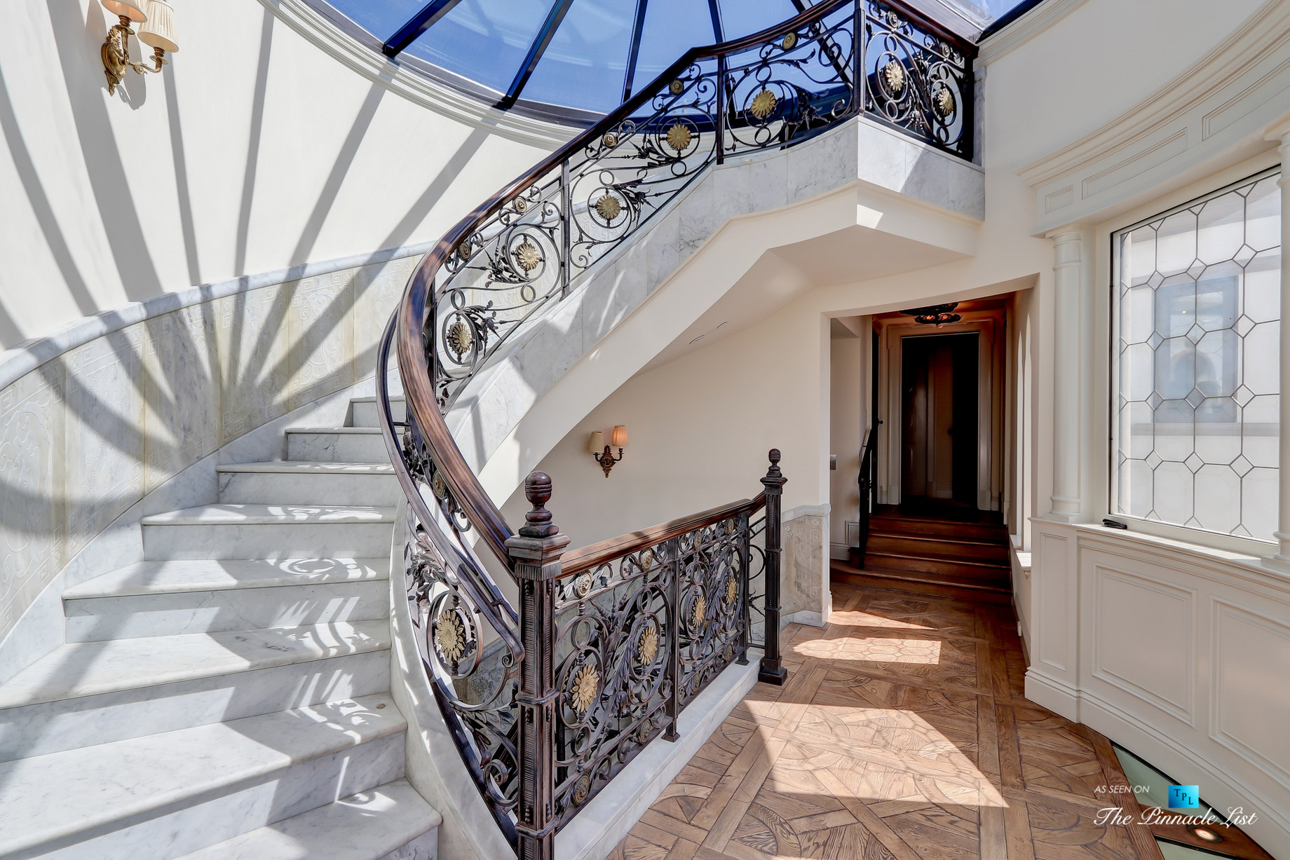 Oceanfront Luxury Living Exemplified - 2806 The Strand, Hermosa Beach, CA, USA - Stairs to Rooftop Deck