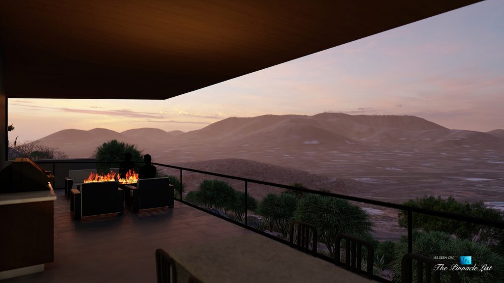 Mummy Mountain Luxury Residence - 5221 E Cheney Dr, Paradise Valley, AZ, USA - Deck Night View