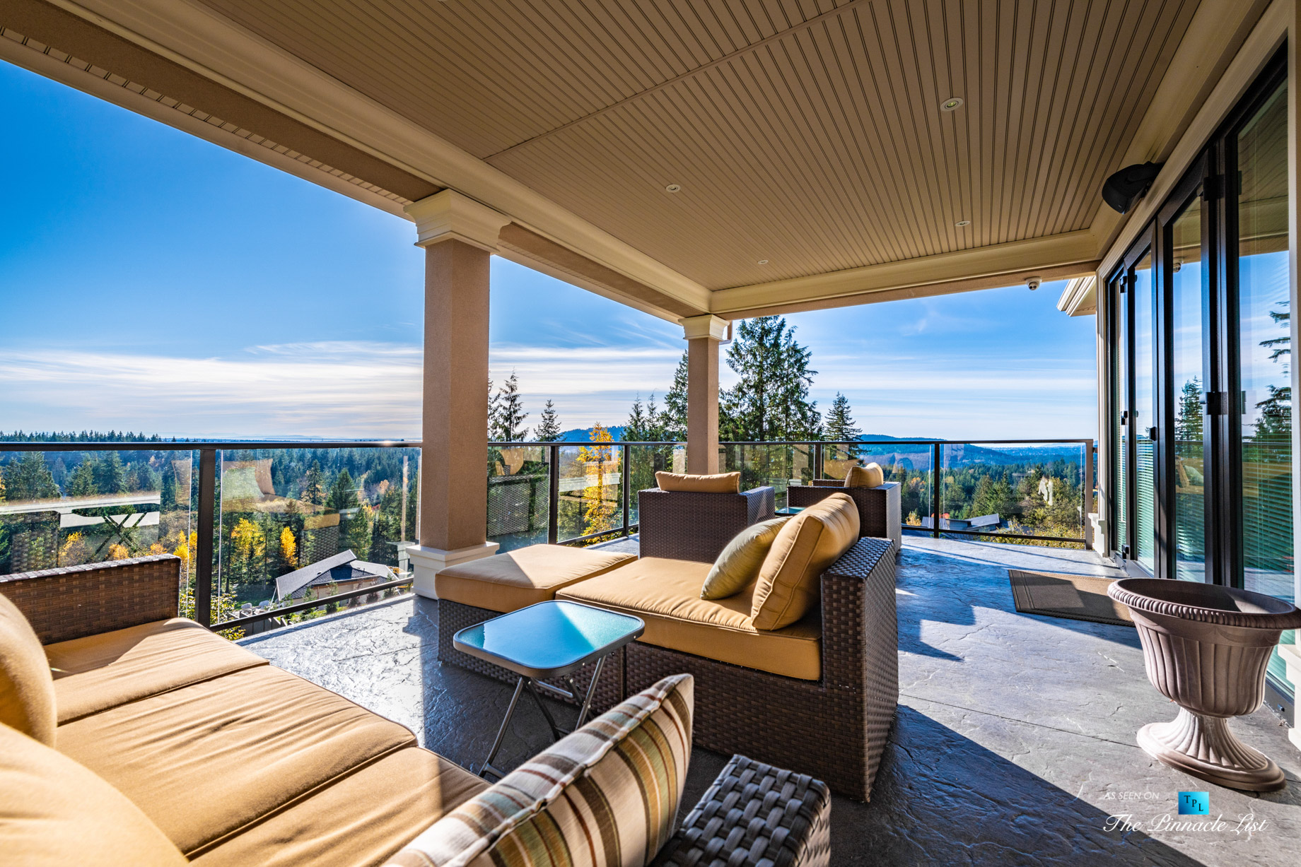 Pinnacle Ridge Luxury Estate - 2057 Ridge Mountain Dr, Anmore, BC, Canada - Balcony View