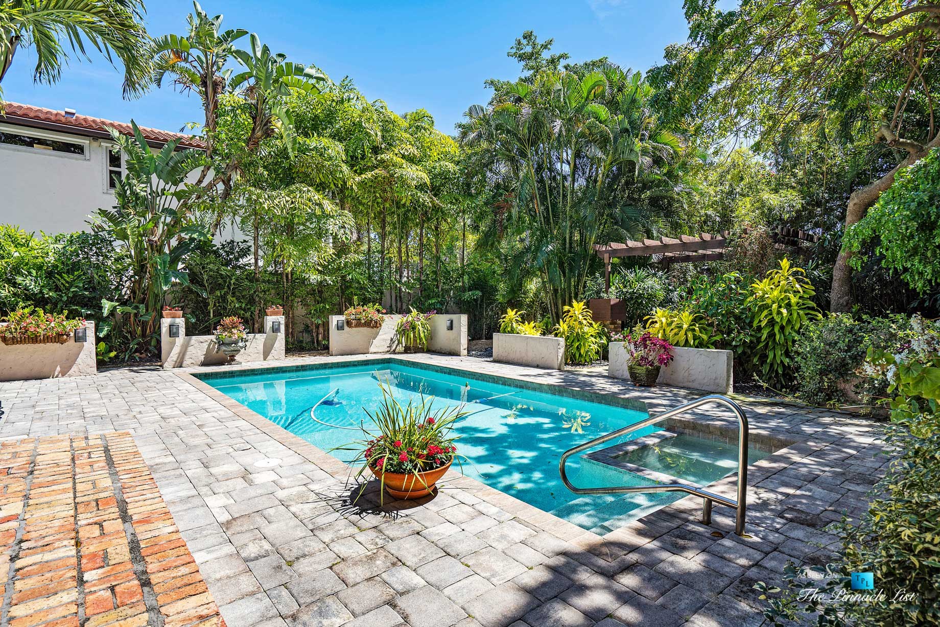 Addison Mizner Old Floresta Home – 888 Oleander St, Boca Raton, FL, USA – Outdoor Pool