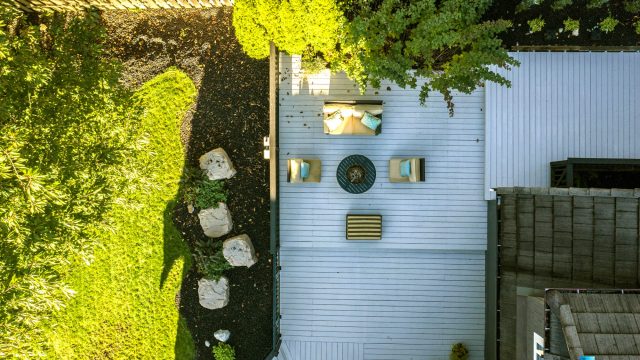 2366 Sunnyside Rd, Anmore, BC, Canada - Exterior Front Deck Overhead View