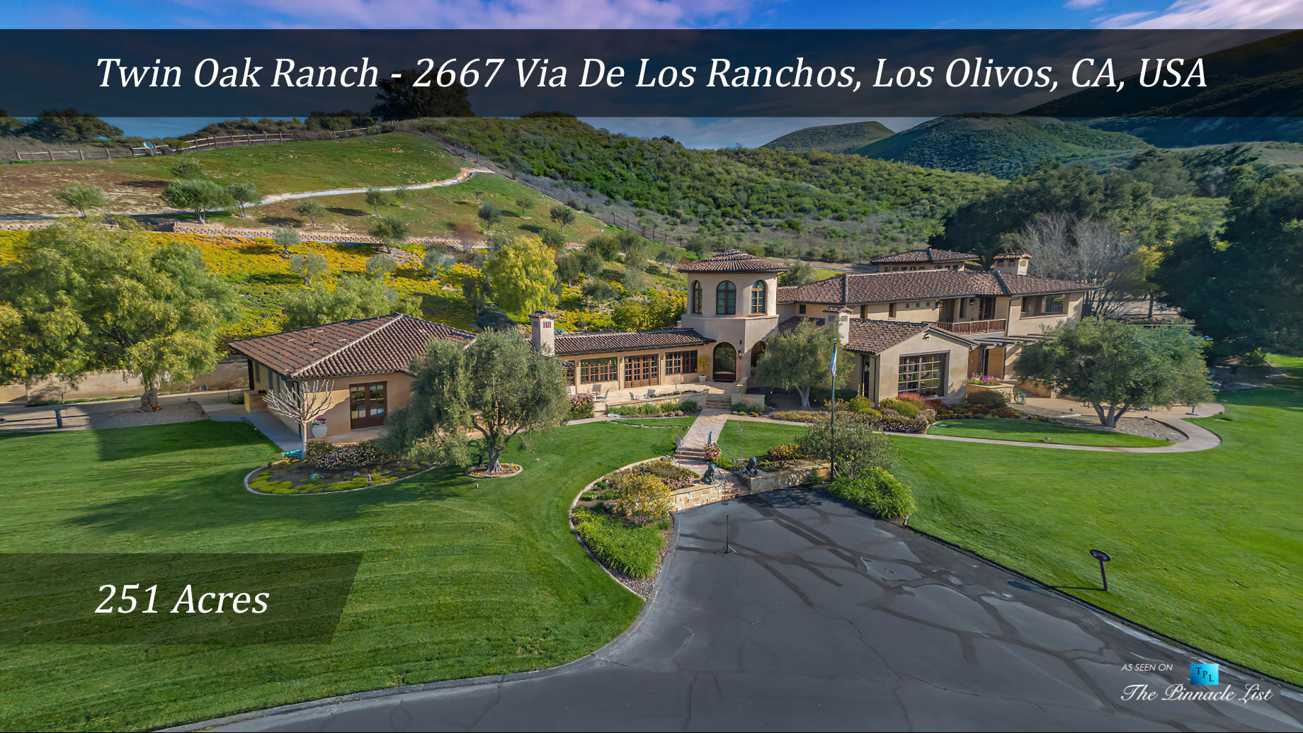 Spectacular 251 Acre Twin Oak Ranch – 2667 Via De Los Ranchos, Los Olivos, CA, USA