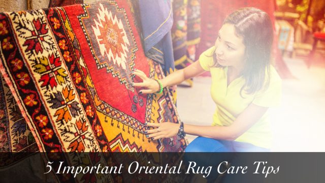 5 Important Oriental Rug Care Tips