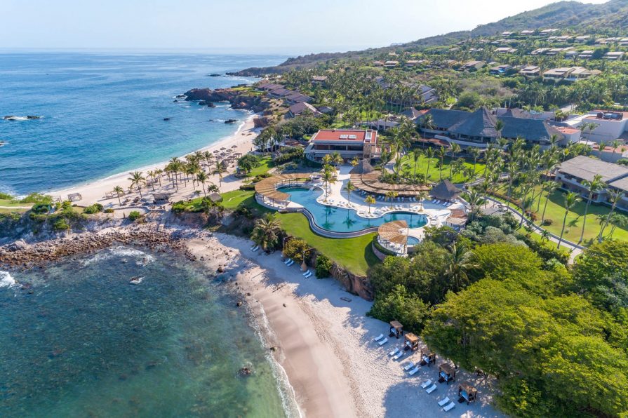 Four Seasons Luxury Resort Punta Mita - Nayarit, Mexico - Aerial Beach View