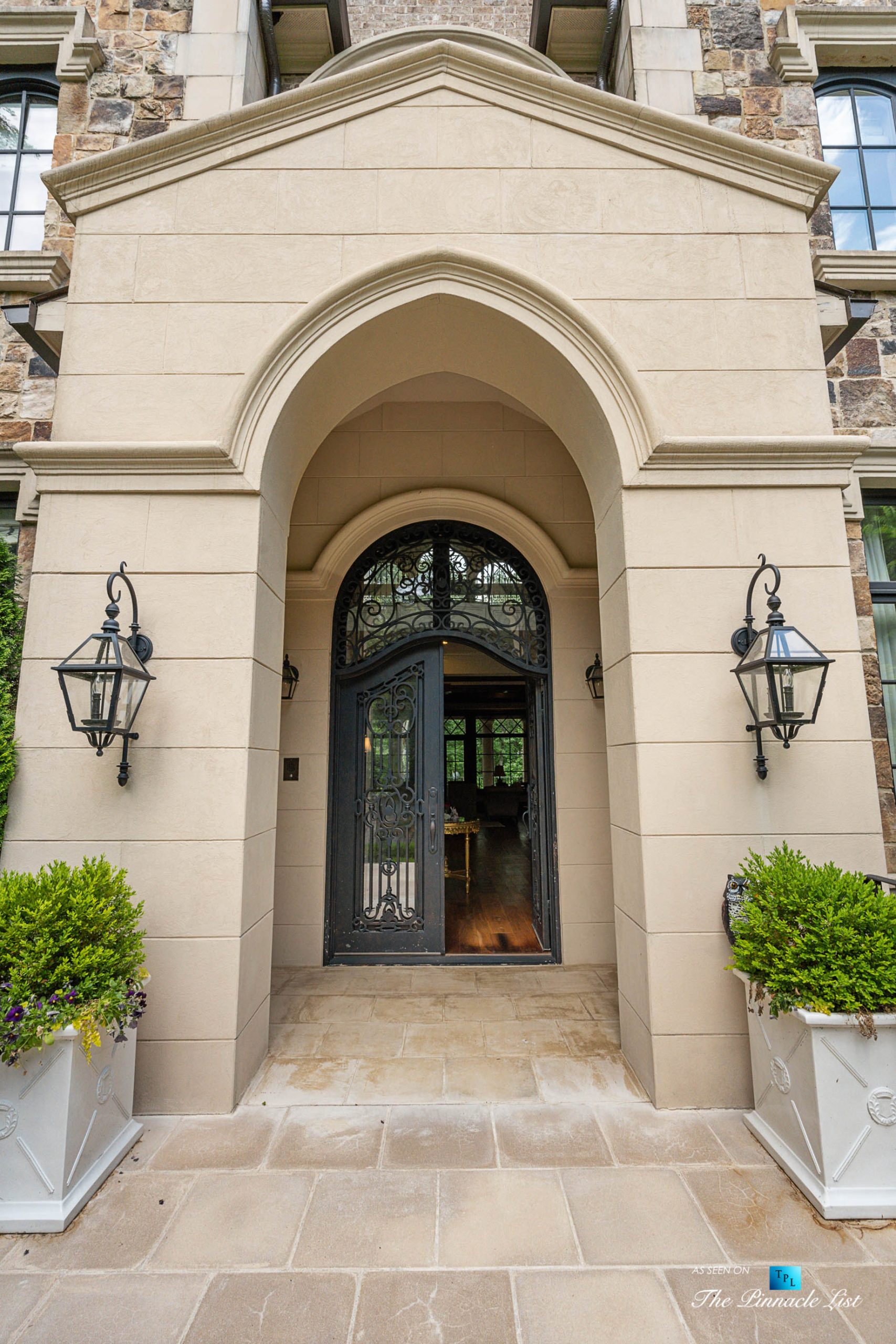 5705 Winterthur Ln, Sandy Springs, GA, USA – Atlanta Luxury Real Estate – Front Rod Iron Door Entrance