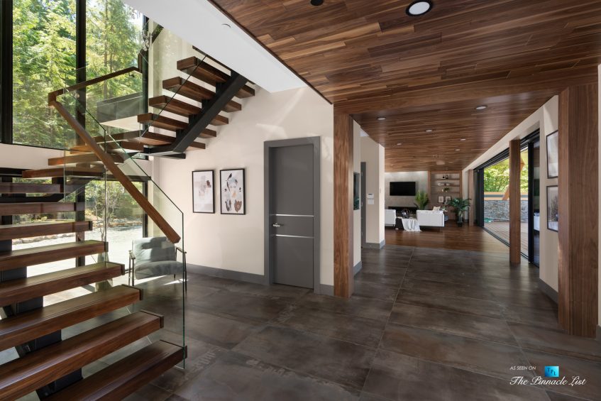 3350 Watson Rd, Belcarra, BC, Canada - Vancouver Luxury Real Estate - Modern Home Open Stairs and Hallway
