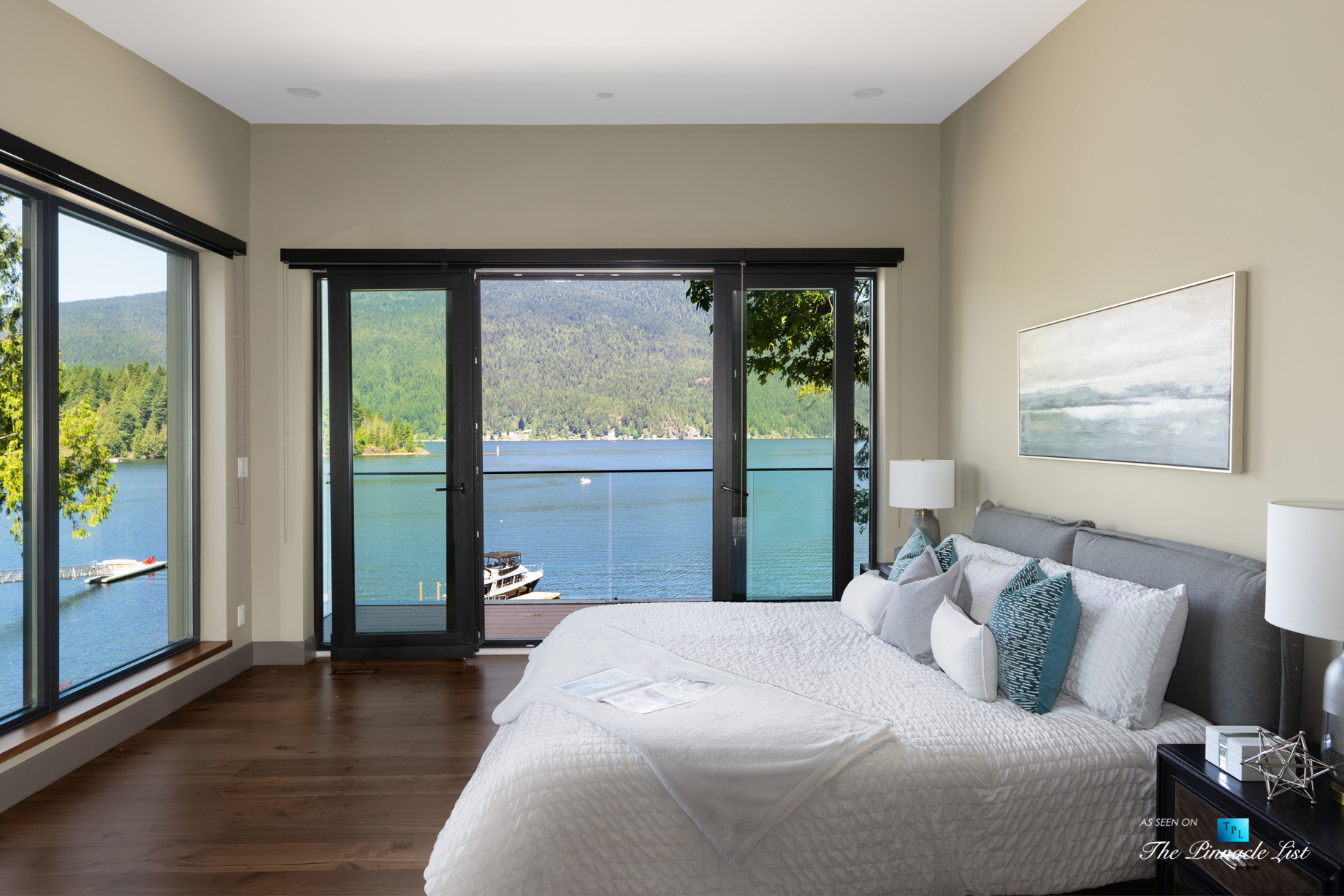 3350 Watson Rd, Belcarra, BC, Canada - Vancouver Luxury Real Estate - Oceanview Master Bedroom