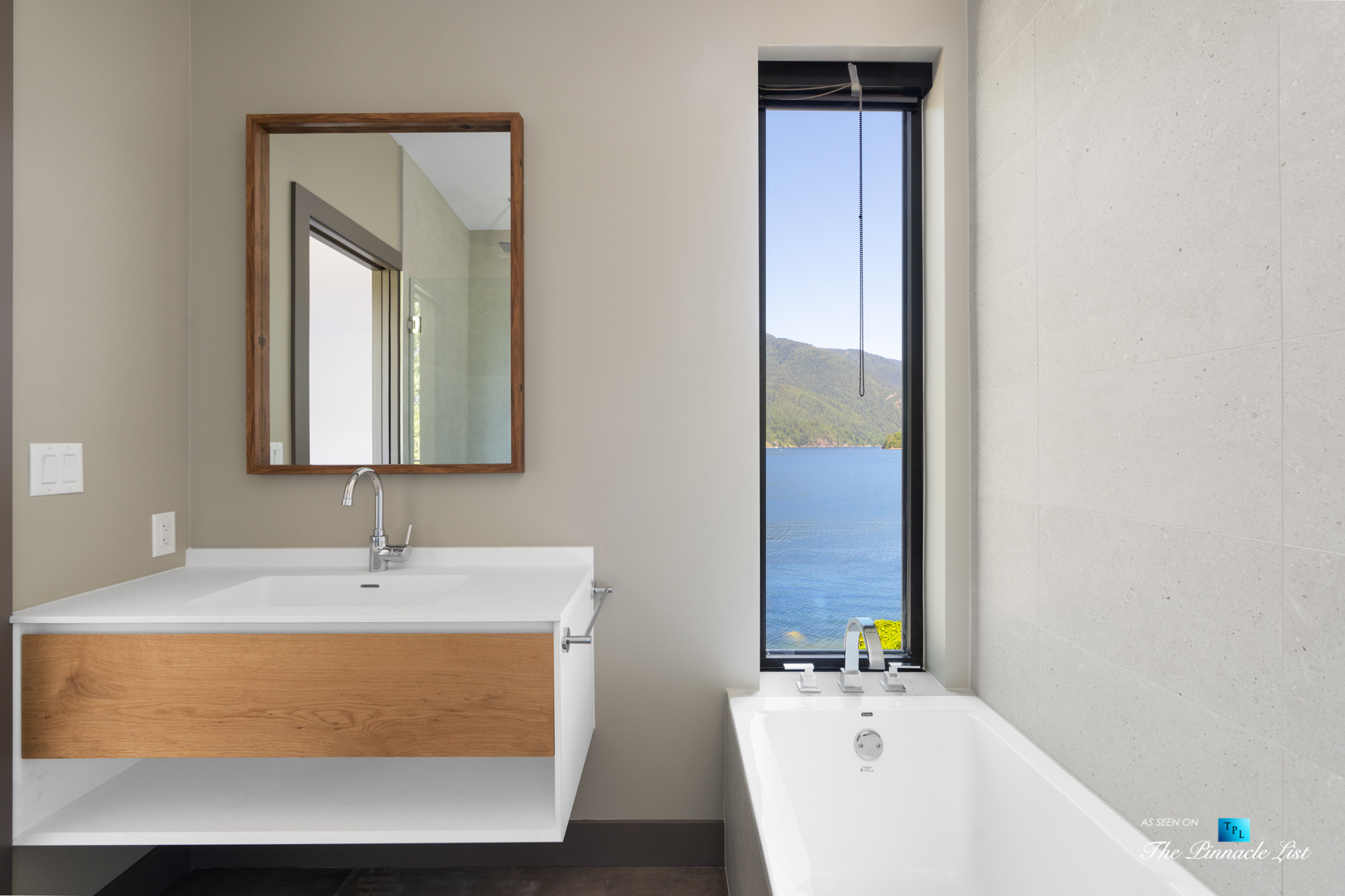 3350 Watson Rd, Belcarra, BC, Canada – Vancouver Luxury Real Estate – Modern Home Oceanview Bathroom