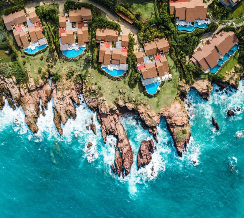 Four Seasons Luxury Resort Punta Mita - Nayarit, Mexico - Beach House and Villa Overhead View