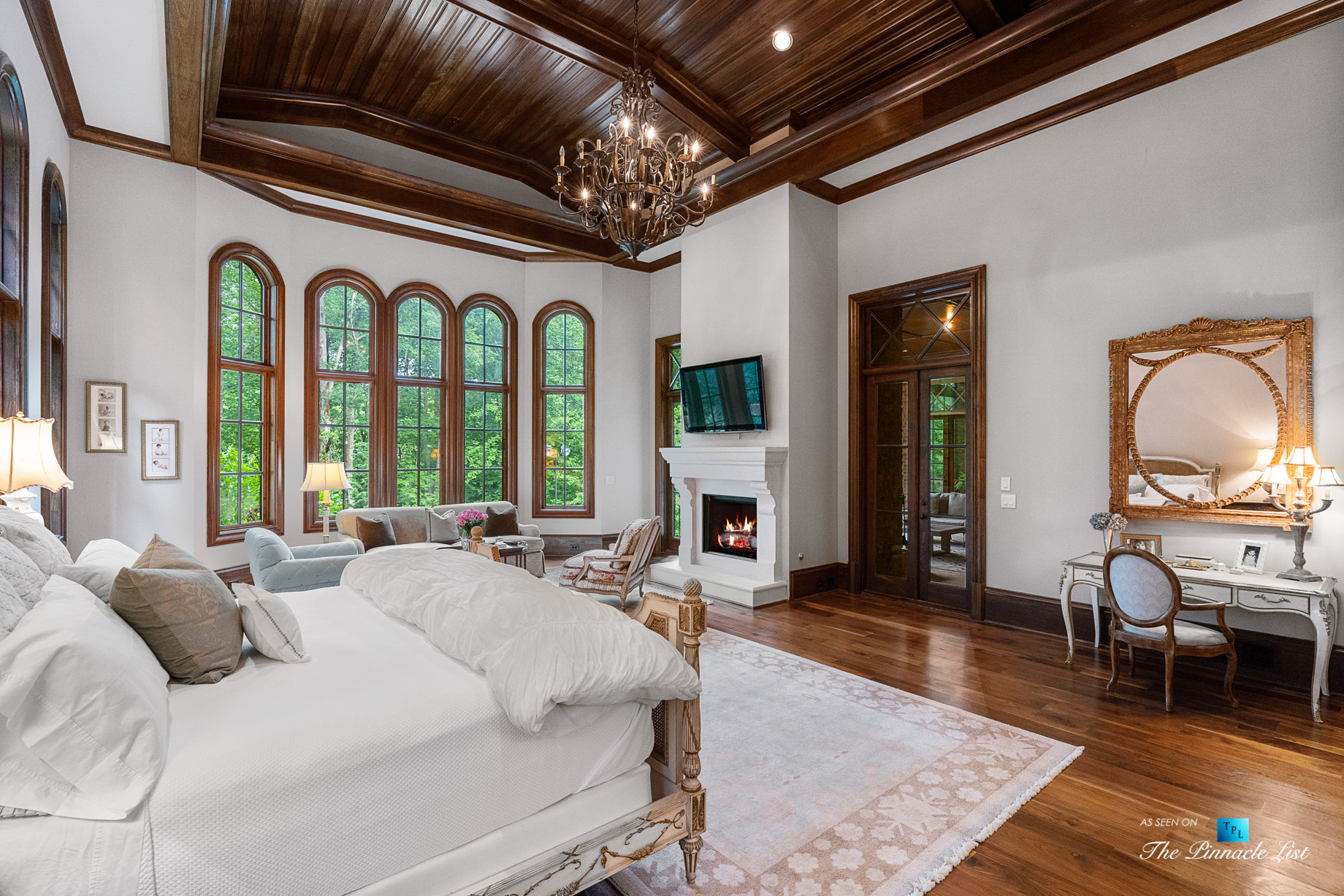 5705 Winterthur Ln, Sandy Springs, GA, USA - Atlanta Luxury Real Estate - Winterthur Estates Home - Master Bedroom Fireplace