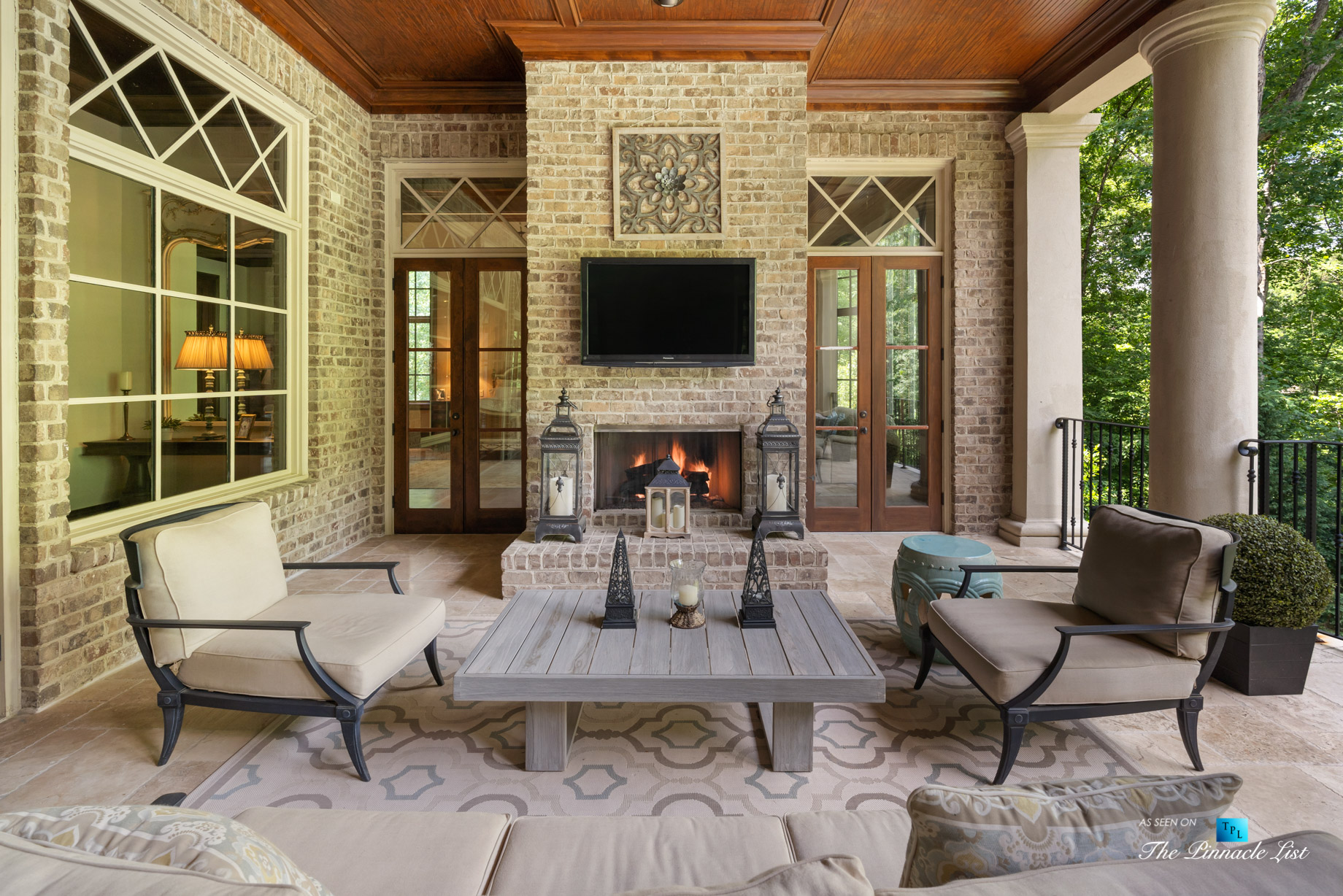 5705 Winterthur Ln, Sandy Springs, GA, USA – Atlanta Luxury Real Estate – Winterthur Estates Home – Outdoor Covered Terrace