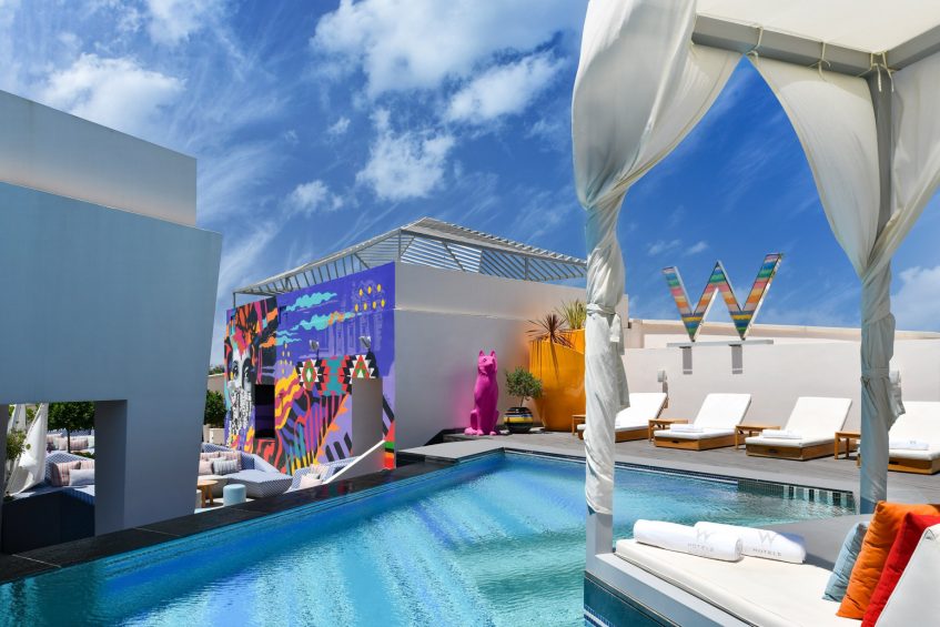 W Amman Luxury Hotel - Amman, Jordan - WET Outdoor Heated Pool Lounge