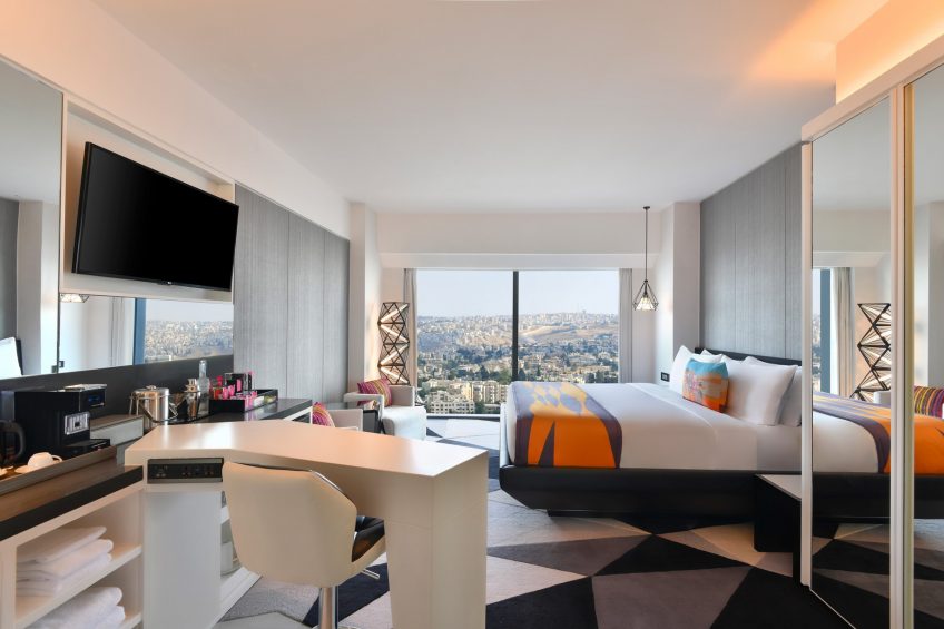 W Amman Luxury Hotel - Amman, Jordan - Spectacular Guest Room King Bedroom