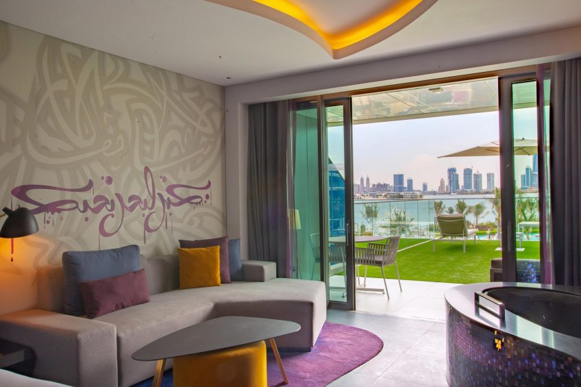 W Dubai The Palm Luxury Resort - Dubai, UAE - Spectacular Terrace Living Area