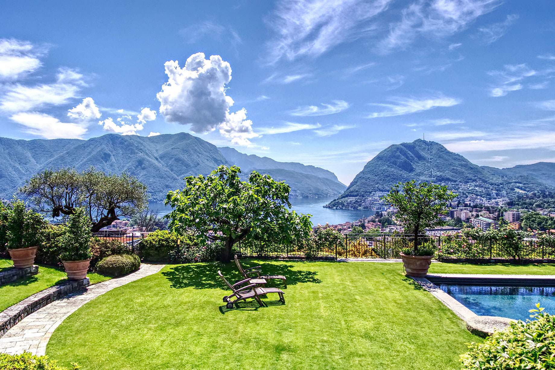 Luxury Villa Lake Lugano View - Massagno, Ticino, Switzerland
