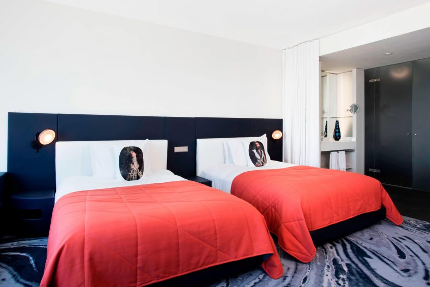 W Barcelona Luxury Hotel - Barcelona, Spain - Cozy Guest Room Twin