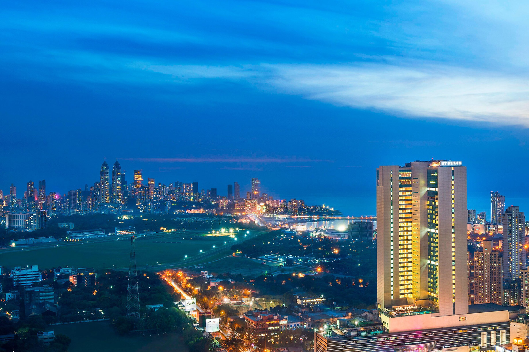 The St. Regis Mumbai Luxury Hotel - Mumbai, India - Hotel Exterior Night View