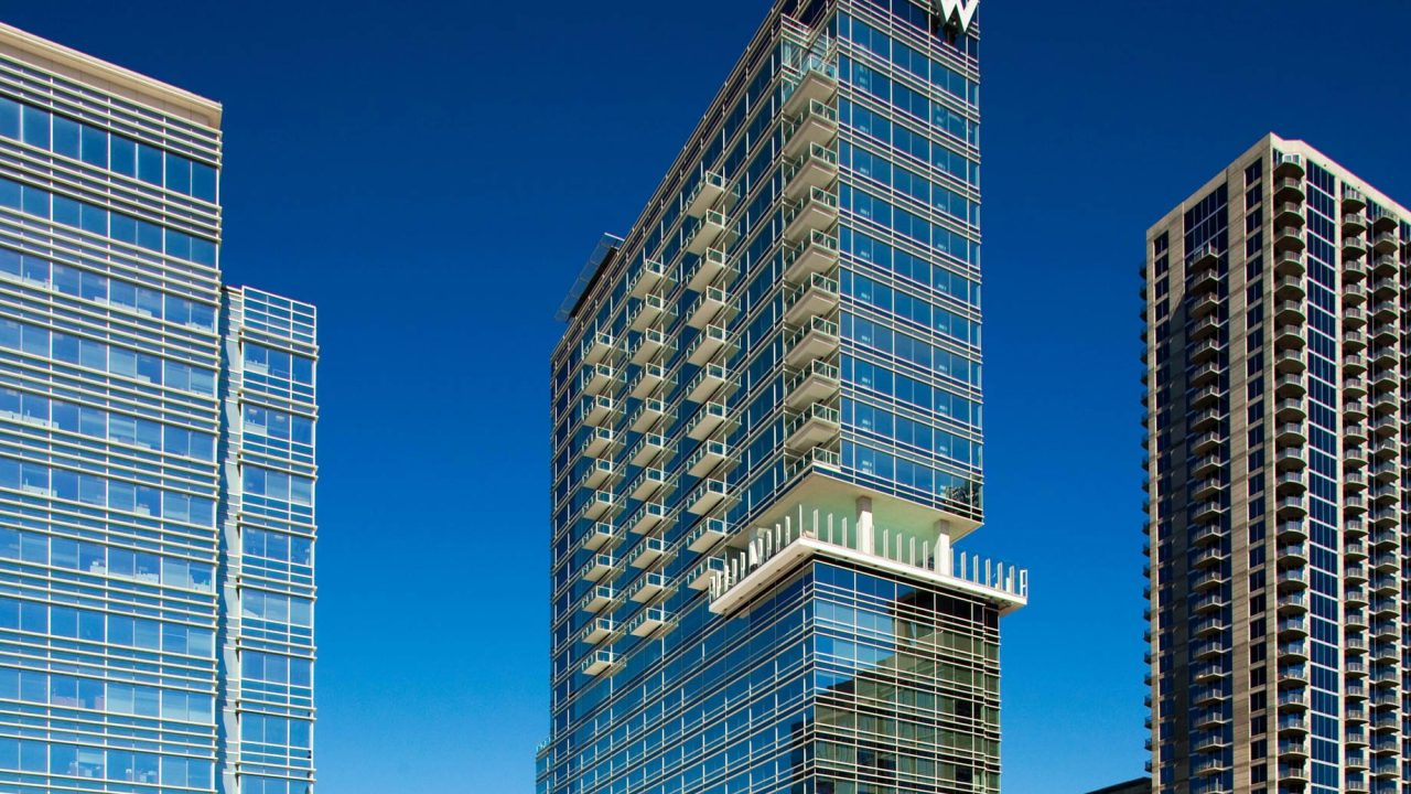 W Atlanta Downtown Luxury Hotel - Atlanta, Georgia, USA - Hotel Exterior Tower View