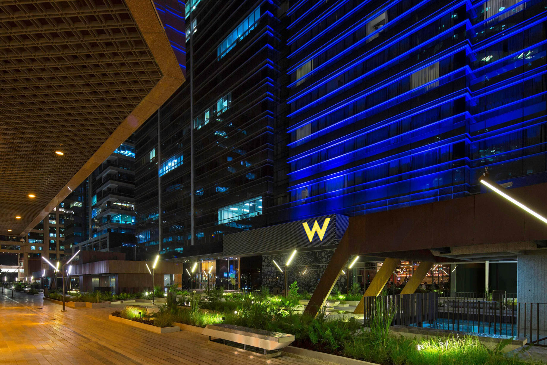 W Bogota Luxury Hotel – Bogota, Colombia – Hotel Entrance Plaza