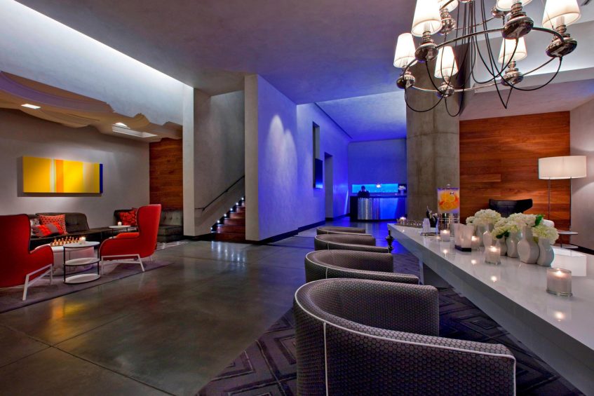 W Austin Luxury Hotel - Austin, TX, USA - Lobby Welcome and Concierge Desk