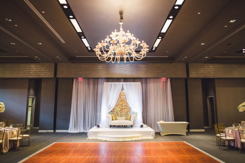 077 - W Austin Luxury Hotel - Austin, TX, USA - Wedding Reception Dance Floor Setup