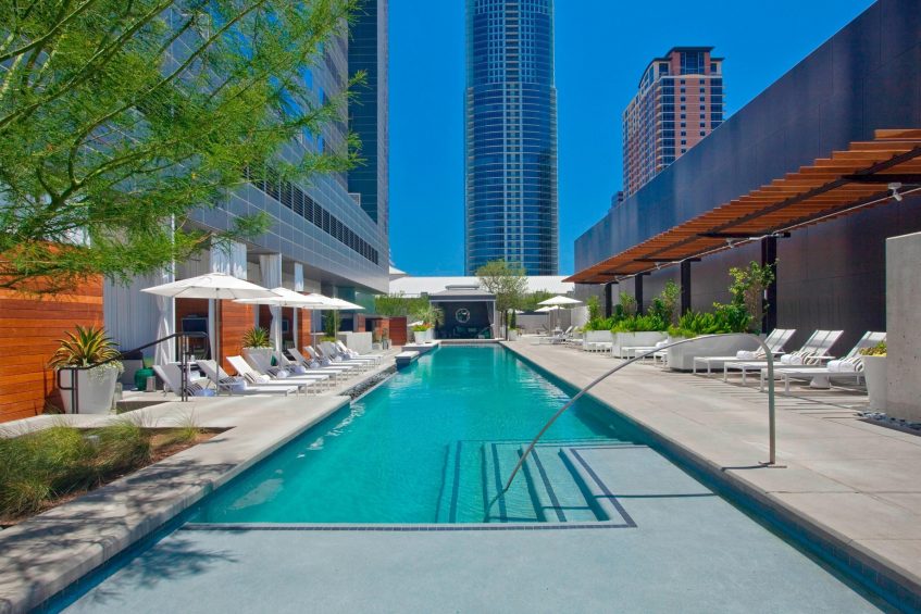098 - W Austin Luxury Hotel - Austin, TX, USA - Pool and Cabanas View