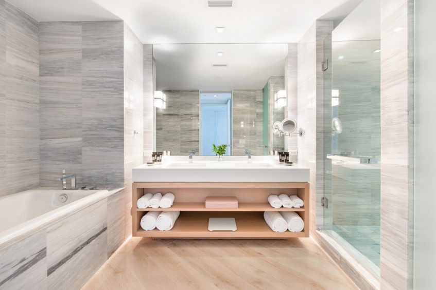 W South Beach Luxury Hotel - Miami Beach, FL, USA - Sensational Suite Bathroom
