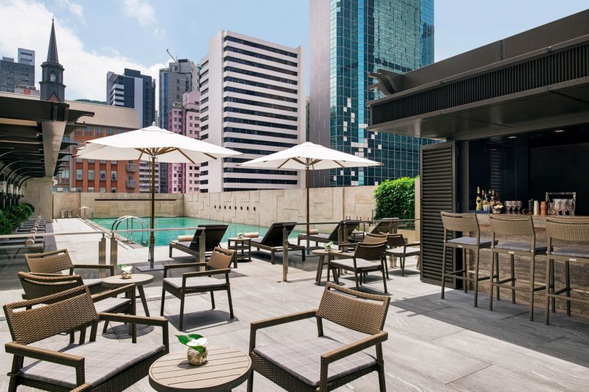 The St. Regis Hong Kong Luxury Hotel - Wan Chai, Hong Kong - The Verandah Pool & Bar Deck