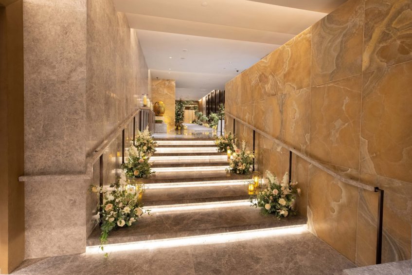 The St. Regis Hong Kong Luxury Hotel - Wan Chai, Hong Kong - Skybridge Stairs Wedding Registration